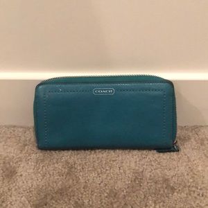 Teal Coach wallet